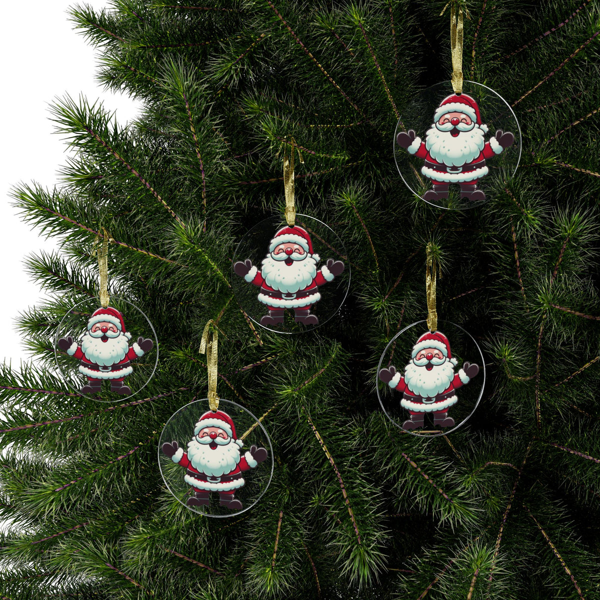 Elevate Your Holidays with Stunning Acrylic Santa Ornaments