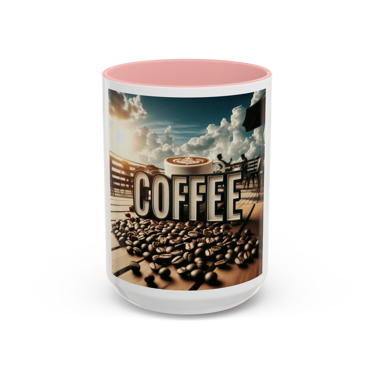 Coffee Beans Accent Coffee Mug (11, 15oz) - OLM Store