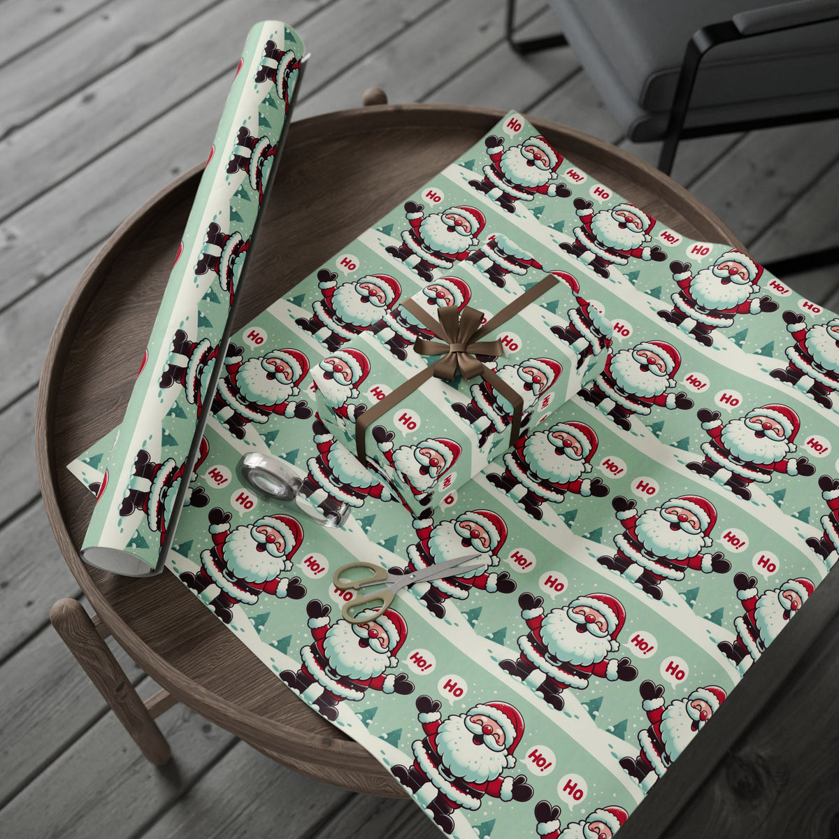 Santa Ho Ho Wrapping Paper – Spread Holiday Cheer with Every Gift