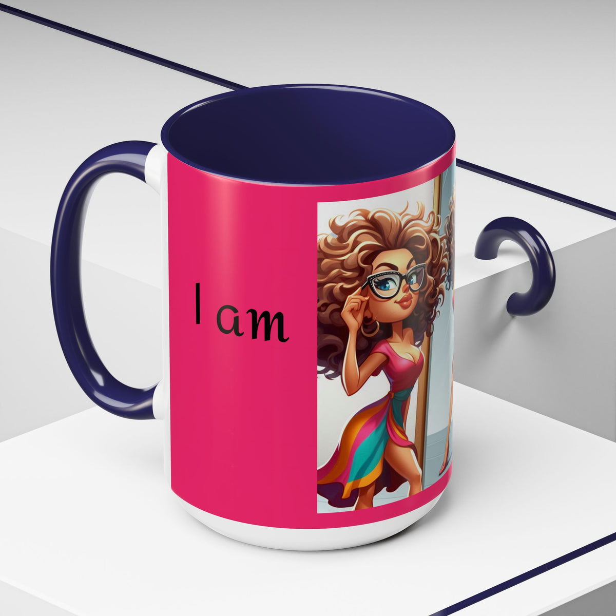 "I Am Beautiful" Accent Coffee Mug (11, 15oz) - OLM Store