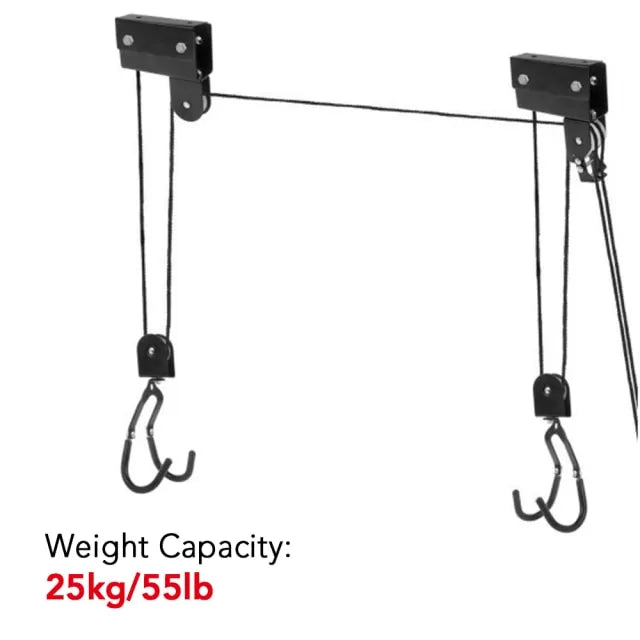 Bicycle Ceiling Lift - Elevate Your Bike Storage for a Clutter-Free Garage