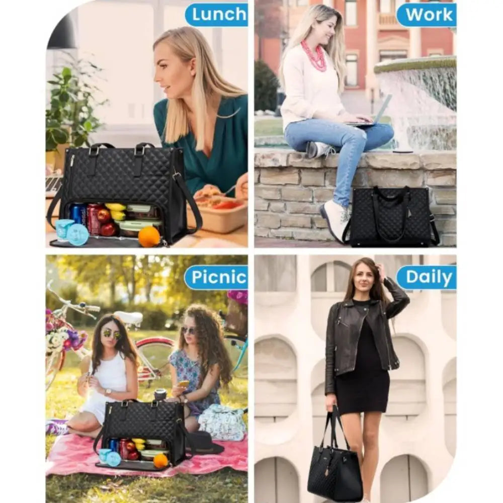 Stylish Women's Insulated Lunch Bag - Perfect for Work, School, and Daily Commutes