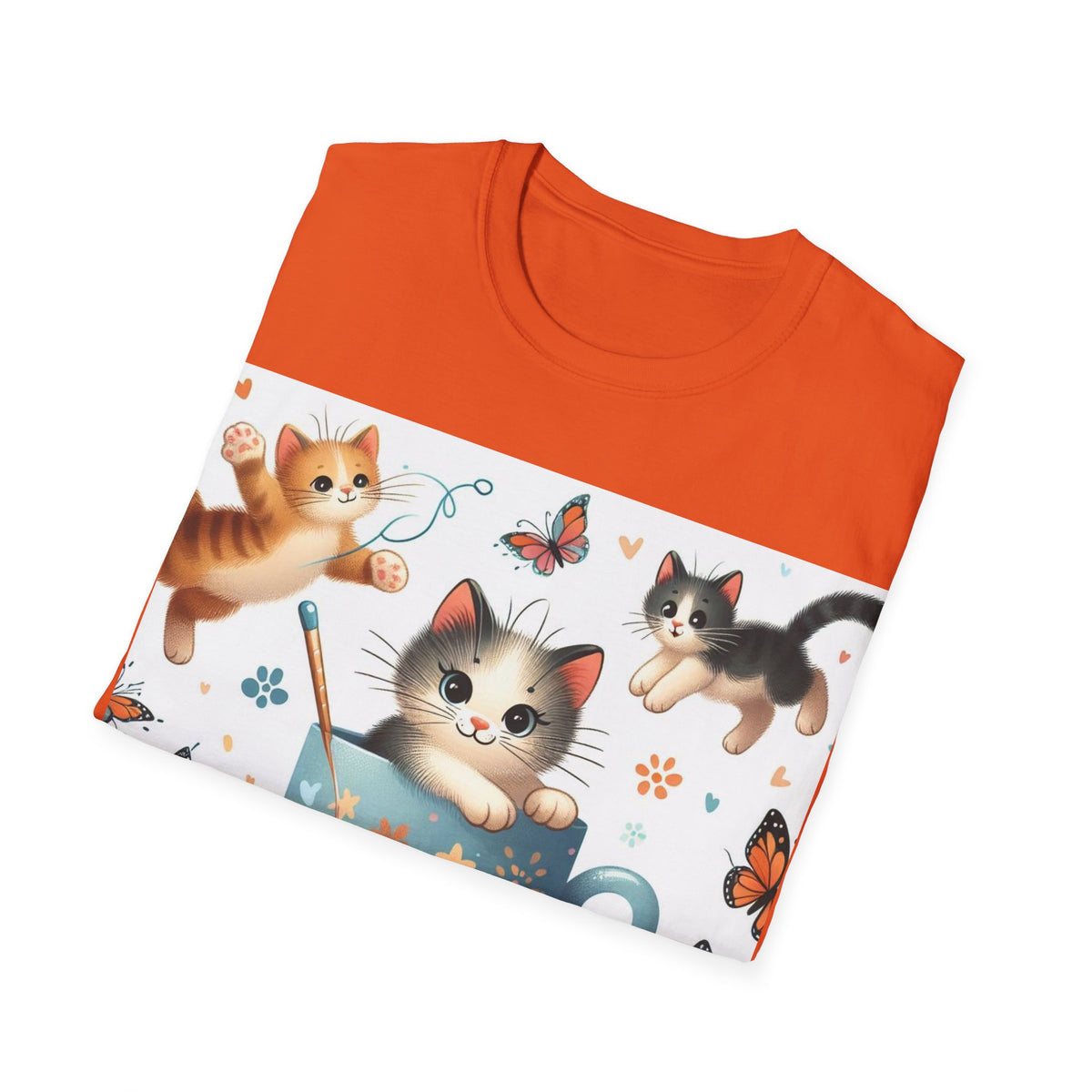 Purr-fect Comfort for Cat Lovers: Unisex Soft-Style T-Shirt - OLM Store