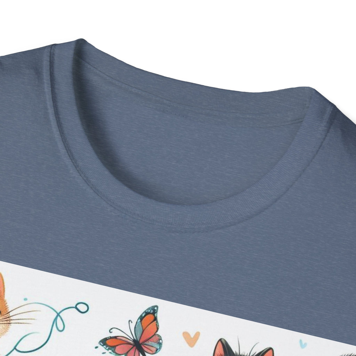 Purr-fect Comfort for Cat Lovers: Unisex Soft-Style T-Shirt - OLM Store