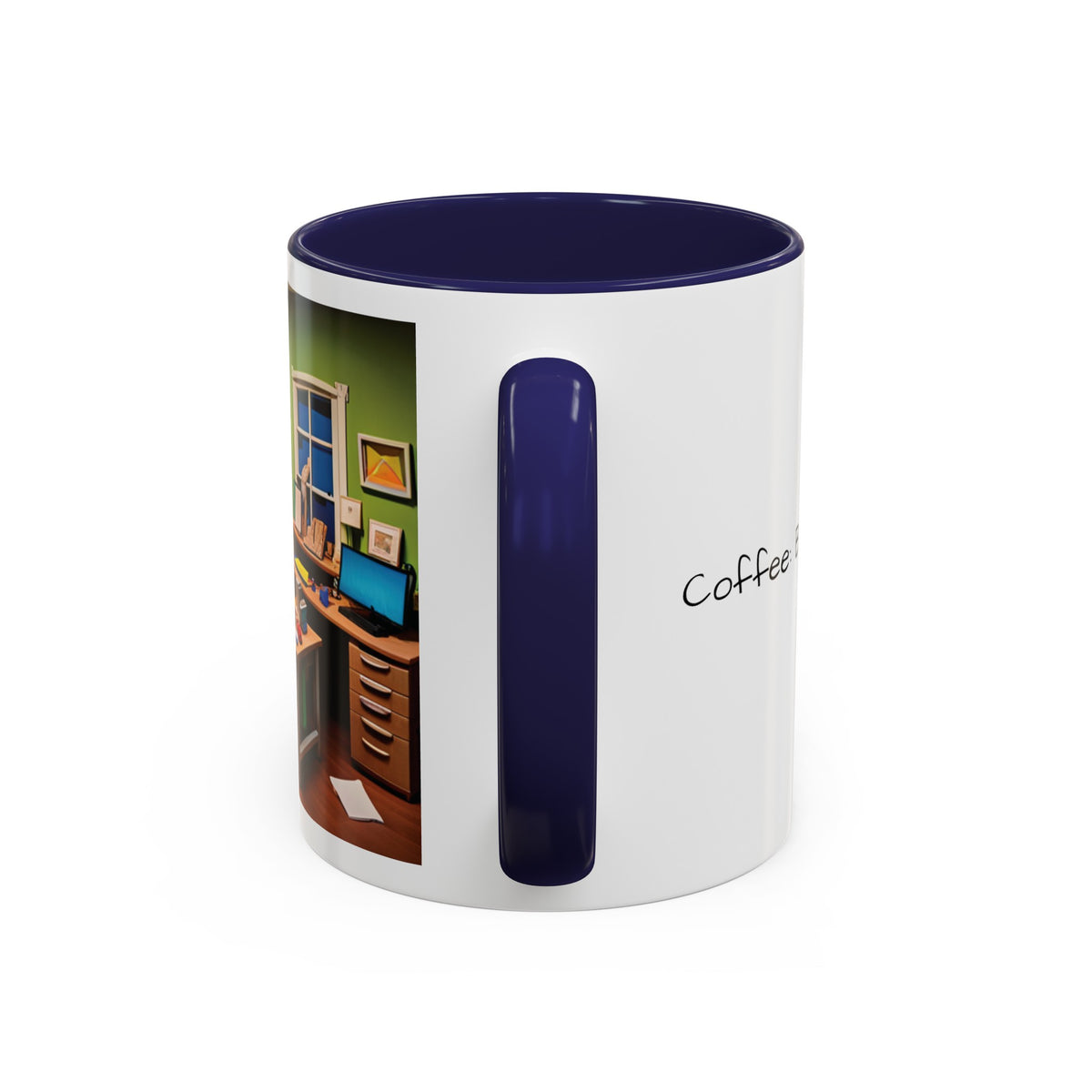 “Coffee: Because Adulting is Hard"  Accent Coffee Mug (11, 15oz) - OLM Store