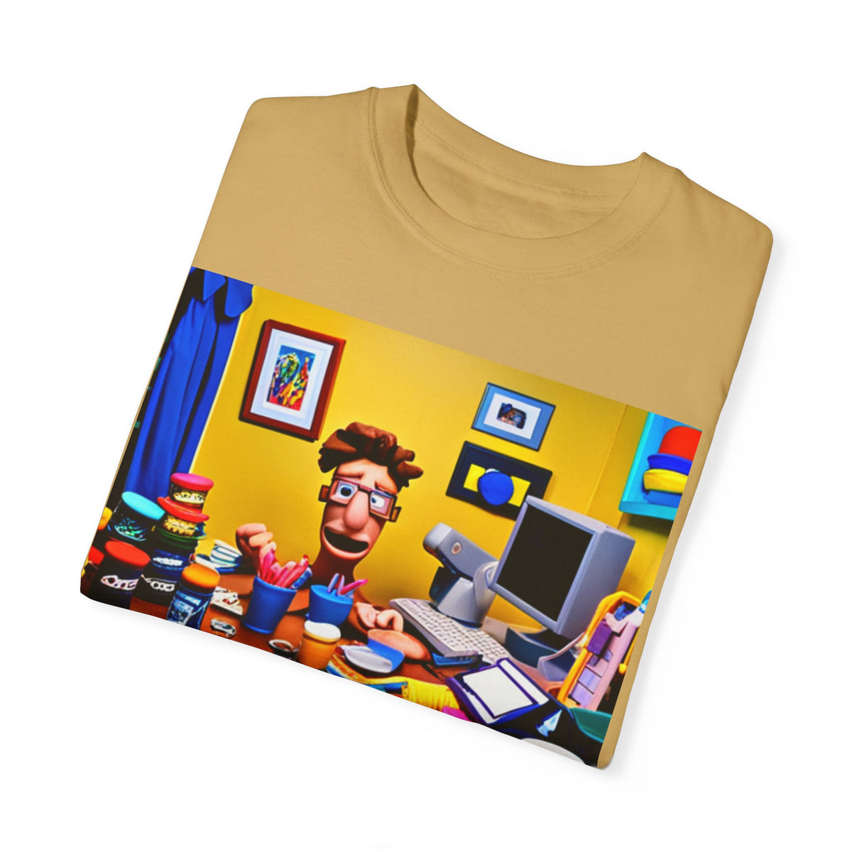 Unisex "Coffee: Because Adulting is Too Hard" Garment-Dyed T-shirt - OLM Store