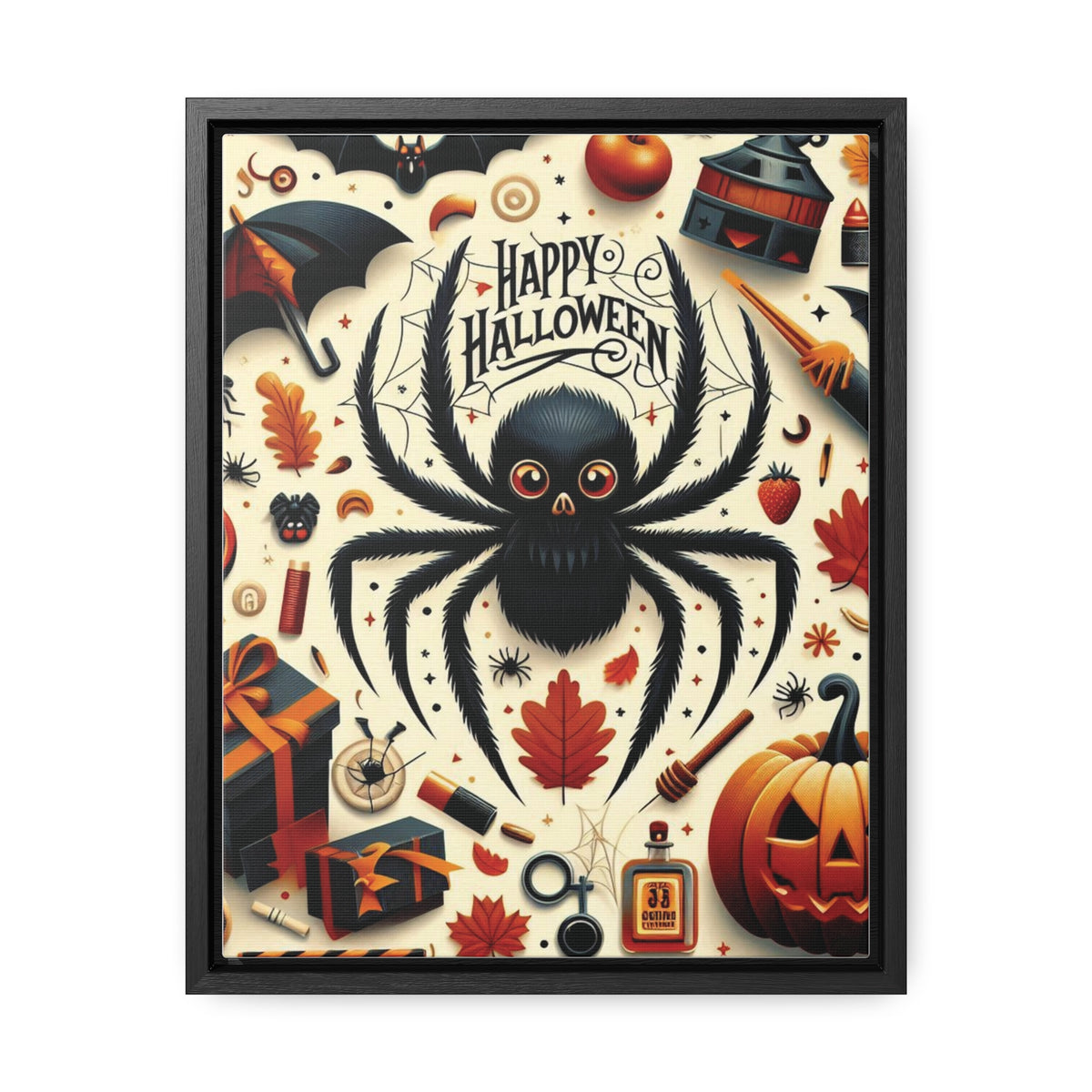 Halloween Canvas Wall Art - Vertical Gallery Wrap for Spooky Decor