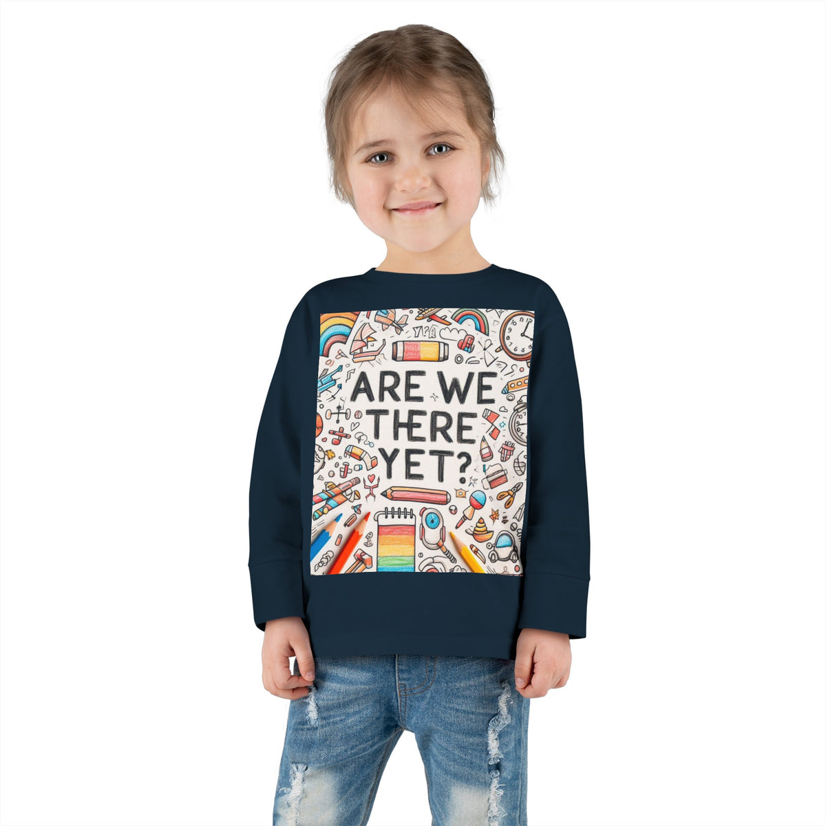 “Are We There Yet?” Toddler Long Sleeve Tee - OLM Store