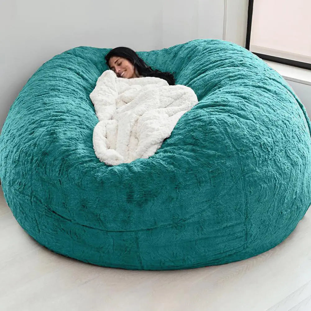 Giant Fluffy Fur Bean Bag - OLM Store
