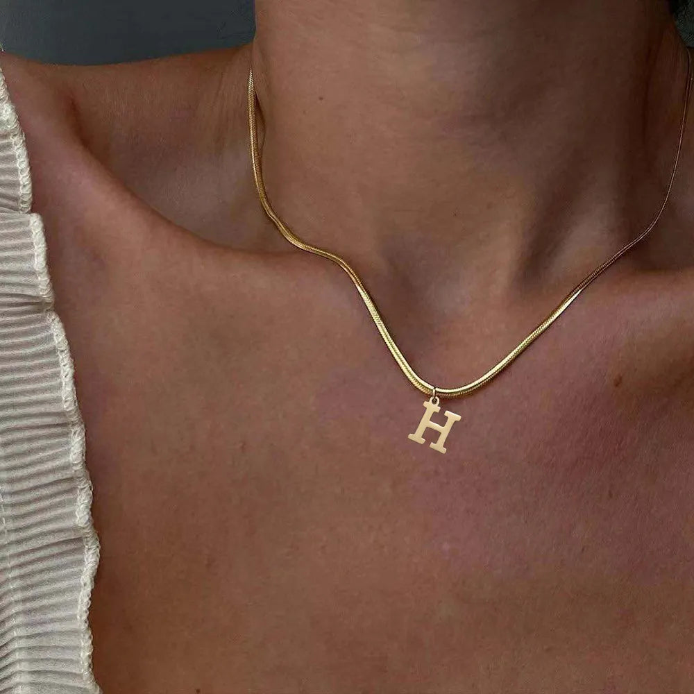 Elevate Your Style with Our Gold Plated Alphabet Pendant
