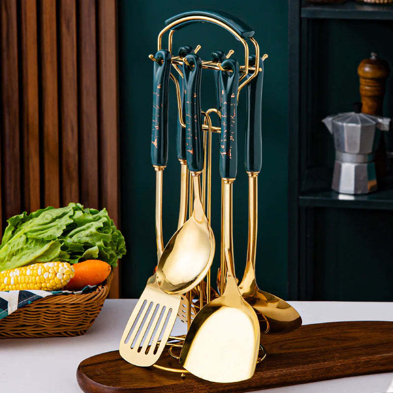 Elevate Your Cooking with the Luxury Kitchenware Set – 7 Essential Tools for Every Home Chef