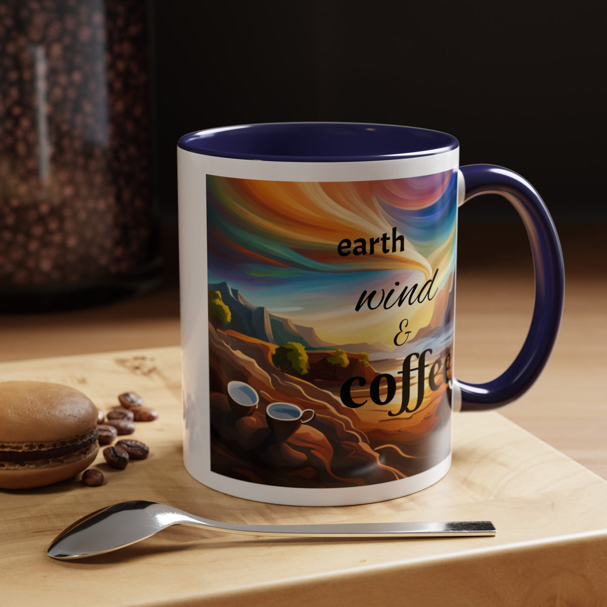 "Earth, Wind, and Fire" Accent Coffee Mug (11, 15oz) - OLM Store