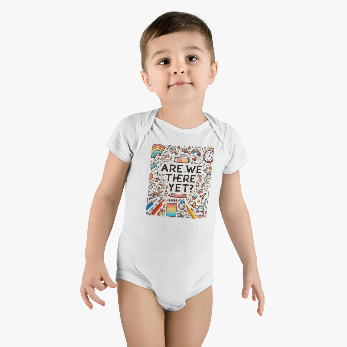 “Are We There Yet?” Baby Short Sleeve Onesie® - OLM Store