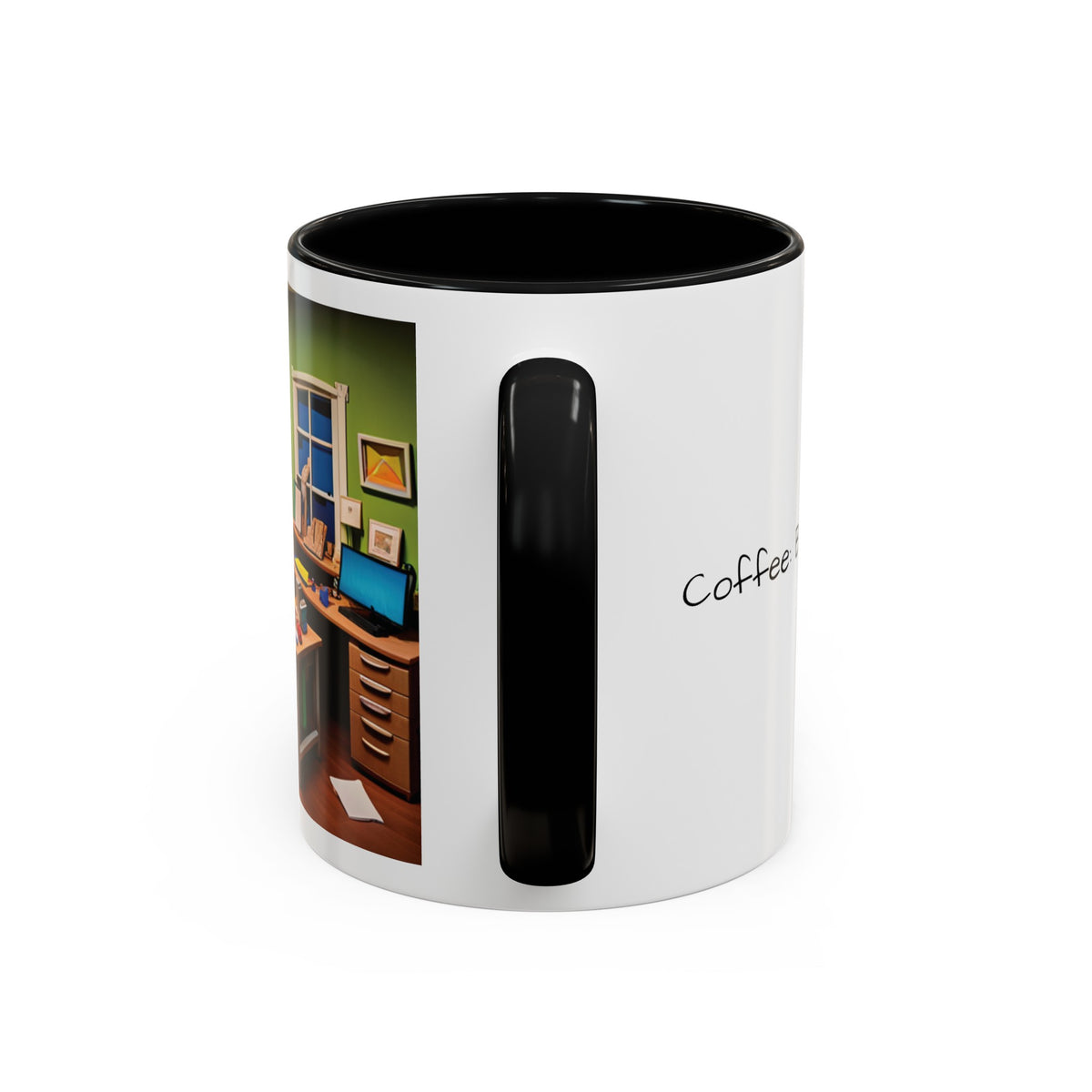 “Coffee: Because Adulting is Hard"  Accent Coffee Mug (11, 15oz) - OLM Store