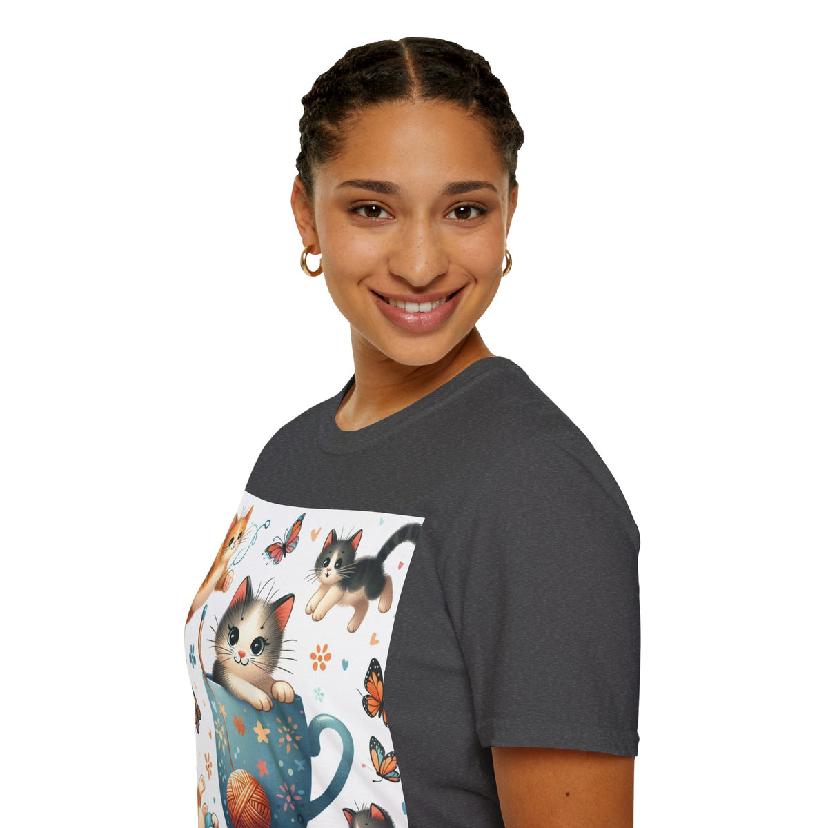 Purr-fect Comfort for Cat Lovers: Unisex Soft-Style T-Shirt - OLM Store