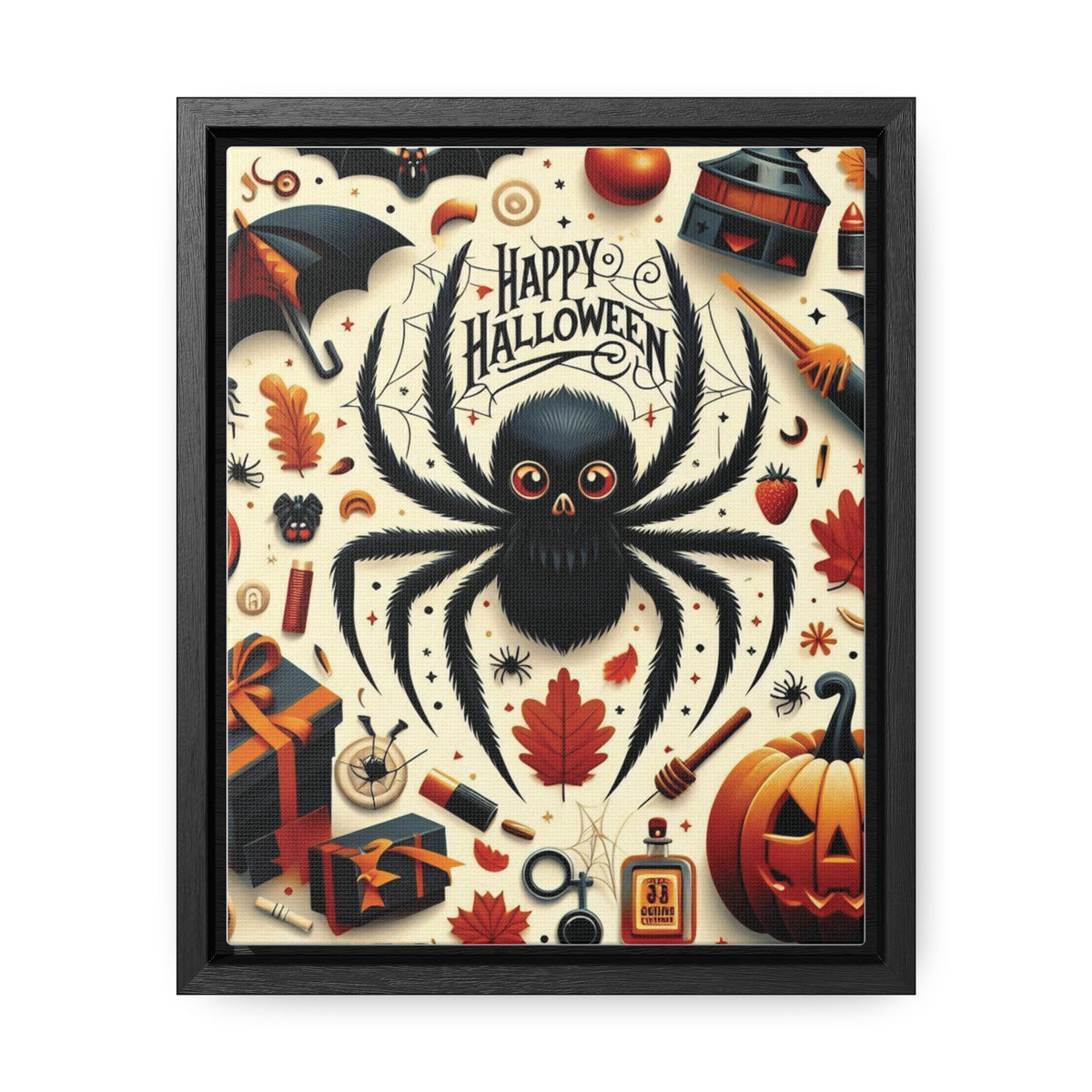 Halloween Canvas Wall Art - Vertical Gallery Wrap for Spooky Decor