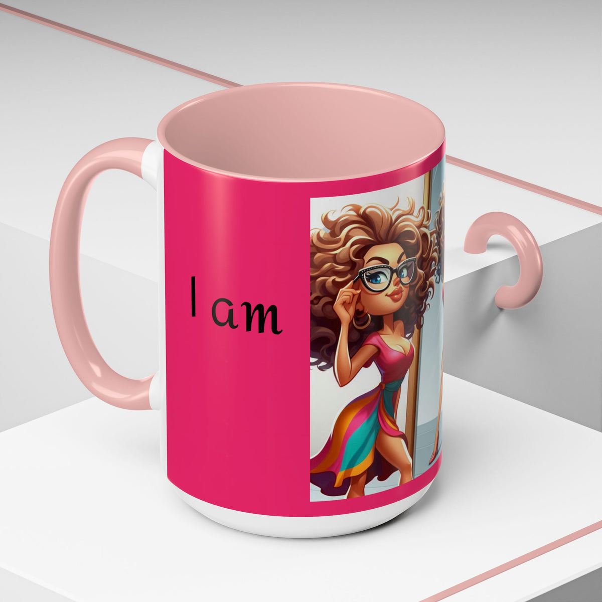 "I Am Beautiful" Accent Coffee Mug (11, 15oz) - OLM Store
