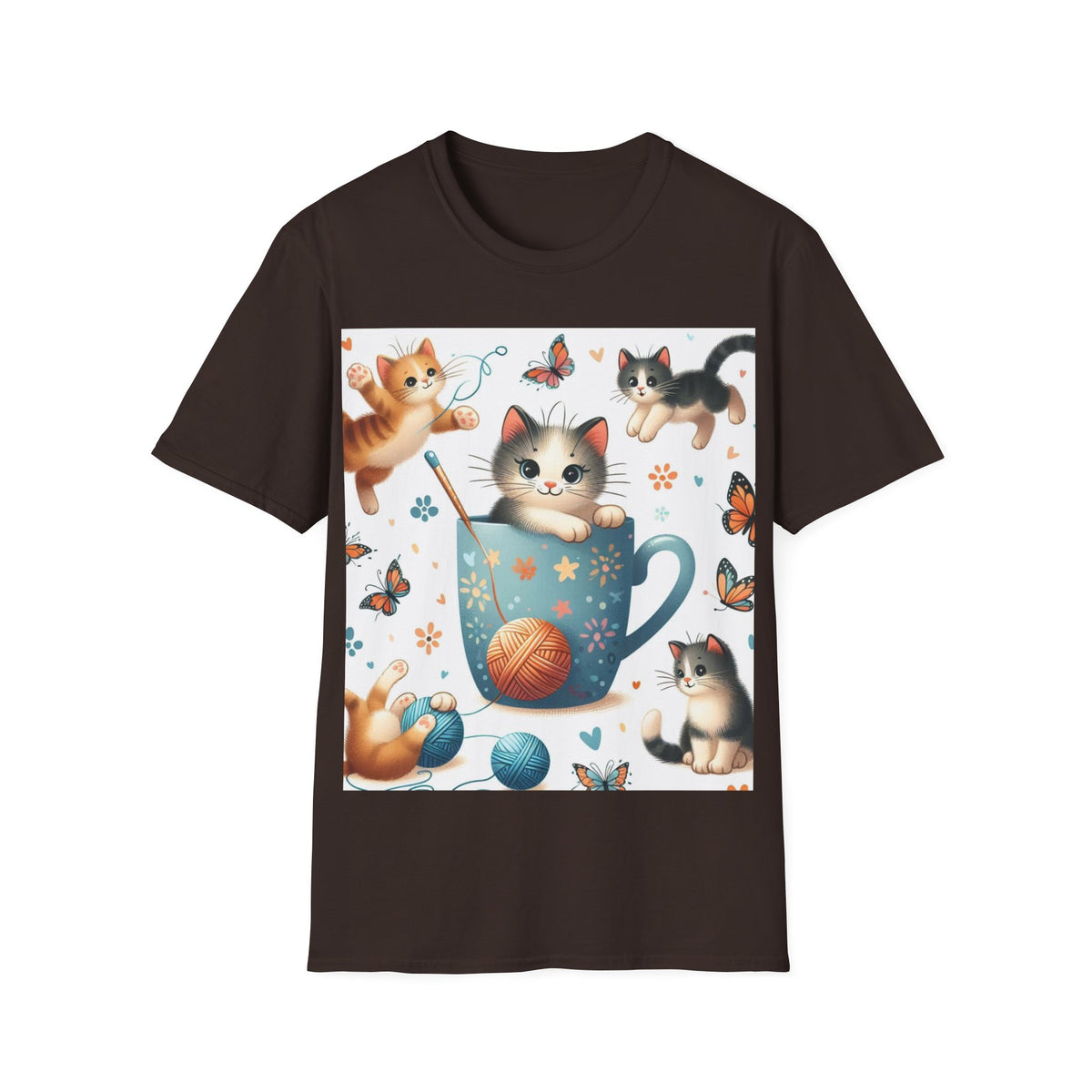 Purr-fect Comfort for Cat Lovers: Unisex Soft-Style T-Shirt - OLM Store