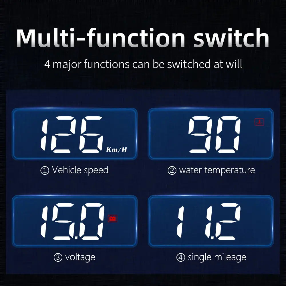 Stay Safe and Smart: Digital Speedometer Windshield Projector for Enhanced Driving
