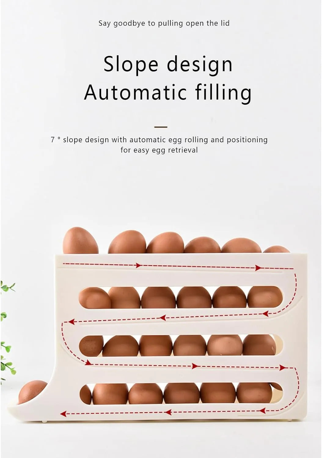 4 Tiers Egg Holder for Fridge - OLM Store