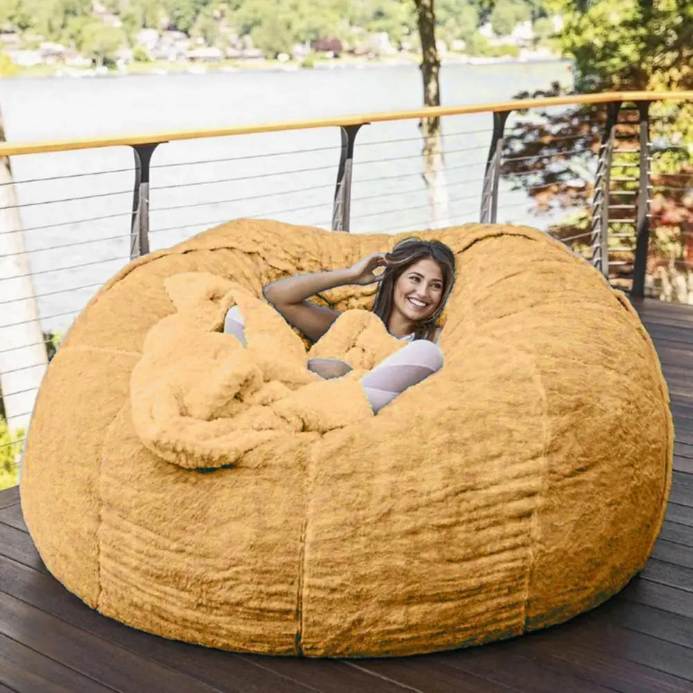 Giant Fluffy Fur Bean Bag - OLM Store