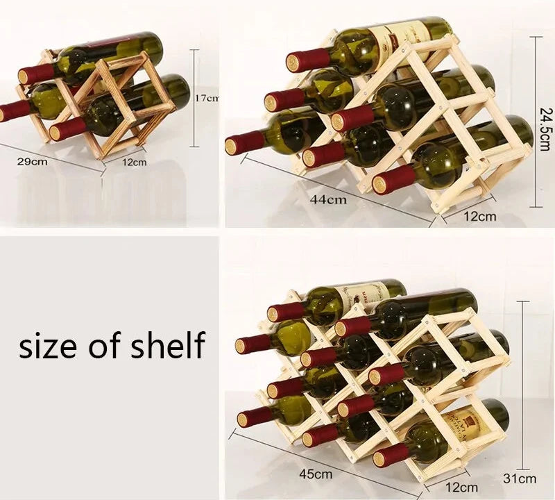 Elegant Wooden Wine Rack: Elevate Your Home Decor and Organize Your Collection