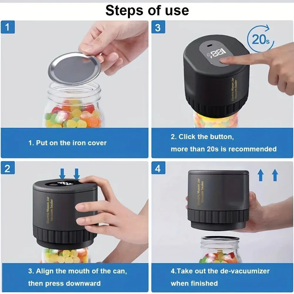 Electric Mason Jar Vacuum Sealer - OLM Store