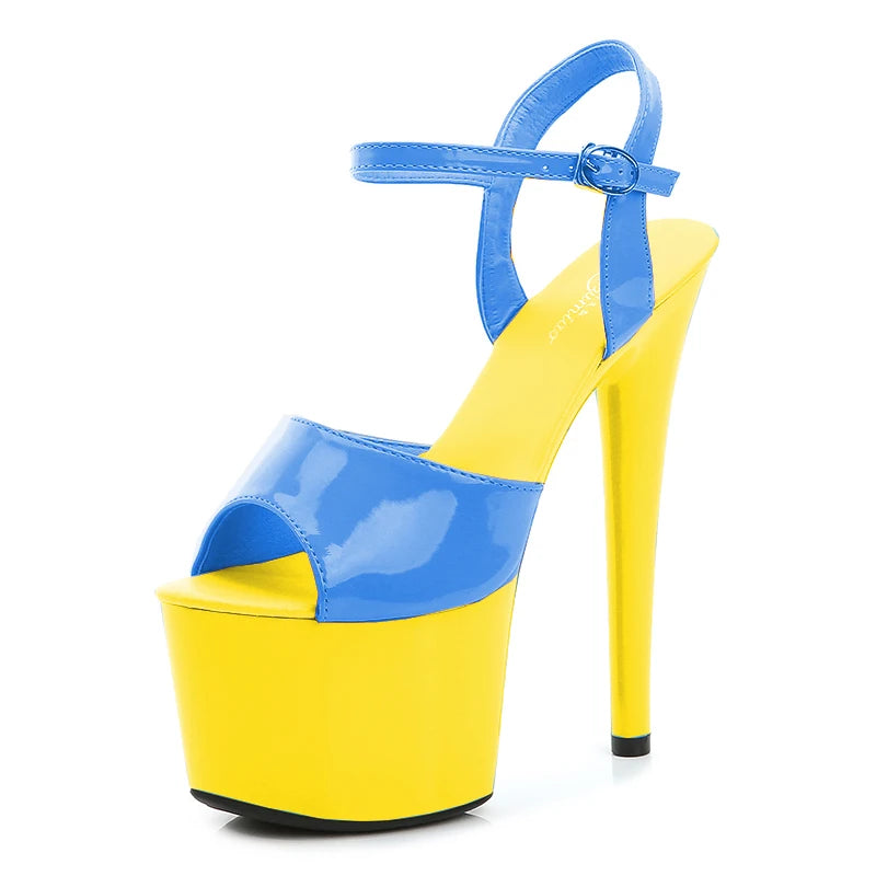 Elevate Your Style with Modern Platform High Heels – 6.7" Stiletto Sandals for Parties, Pole Dance & Summer Events (US 4–10.5)