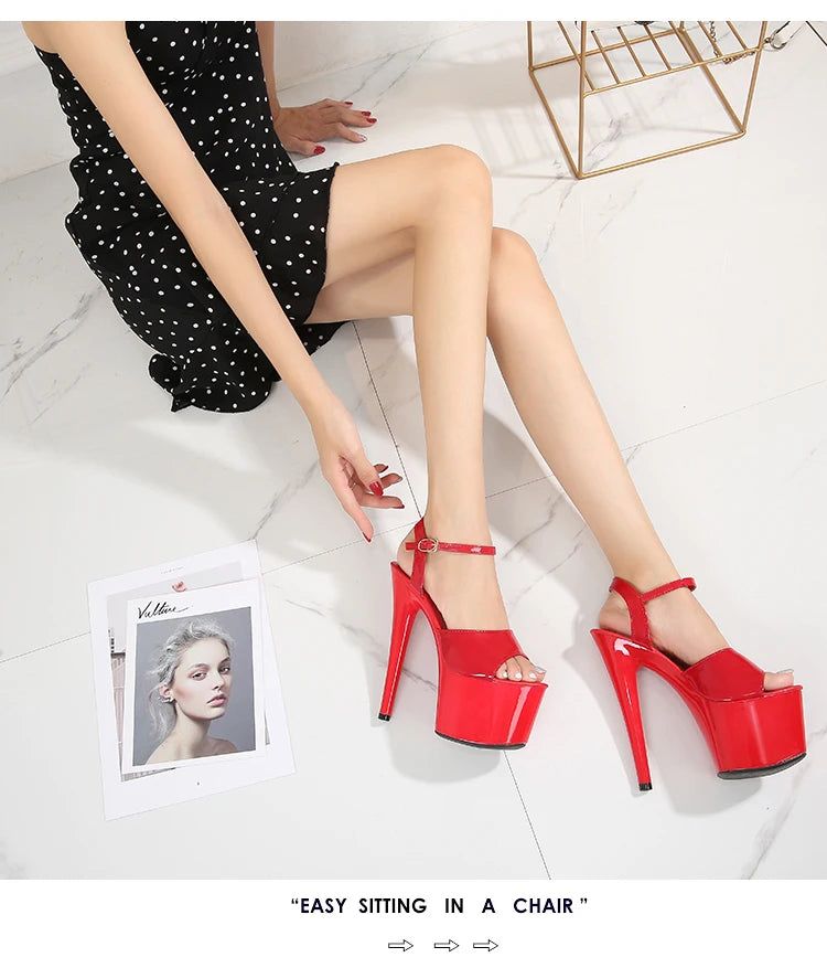 Elevate Your Style with Modern Platform High Heels – 6.7" Stiletto Sandals for Parties, Pole Dance & Summer Events (US 4–10.5)