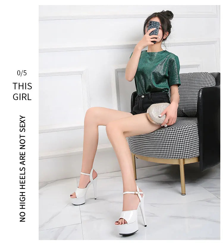 Elevate Your Style with Modern Platform High Heels – 6.7" Stiletto Sandals for Parties, Pole Dance & Summer Events (US 4–10.5)