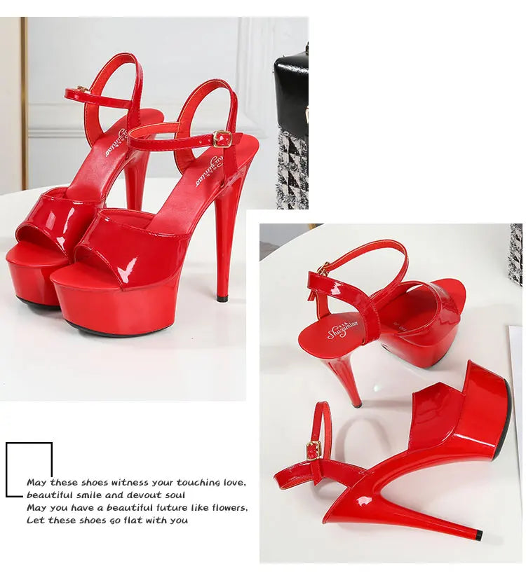 Elevate Your Style with Modern Platform High Heels – 6.7" Stiletto Sandals for Parties, Pole Dance & Summer Events (US 4–10.5)