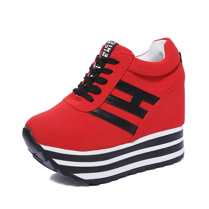 Spring’s Chic Hidden Wedge Sneakers - OLM Store