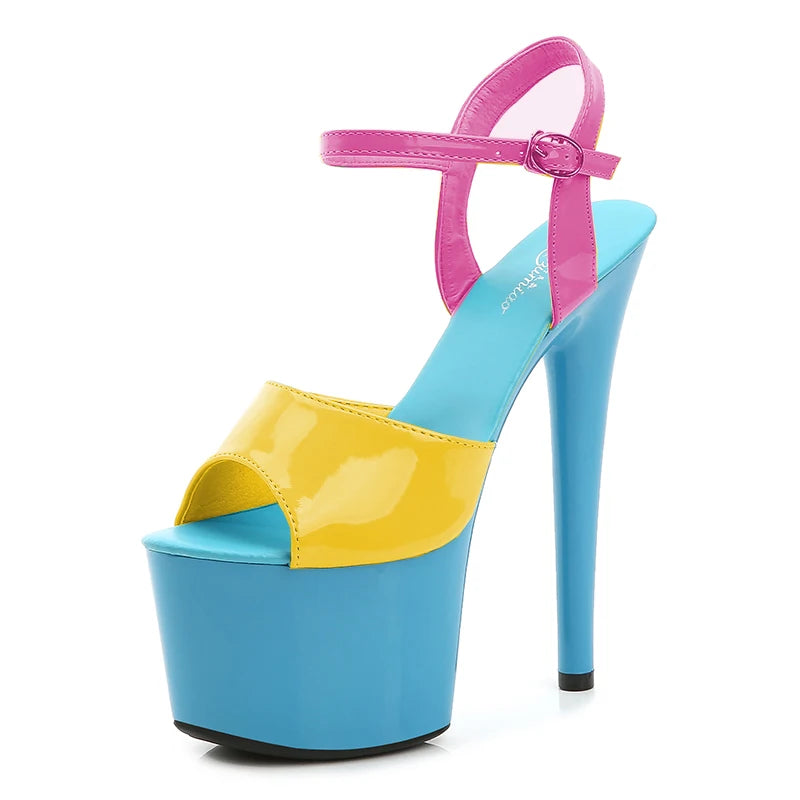 Elevate Your Style with Modern Platform High Heels – 6.7" Stiletto Sandals for Parties, Pole Dance & Summer Events (US 4–10.5)