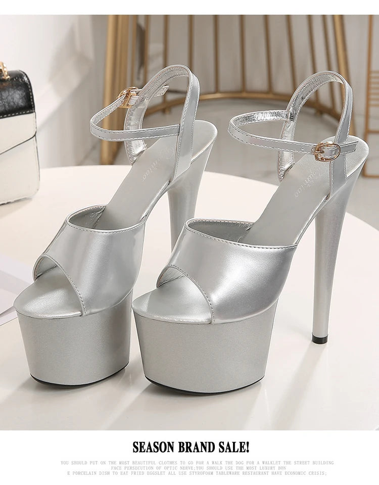 Elevate Your Style with Modern Platform High Heels – 6.7" Stiletto Sandals for Parties, Pole Dance & Summer Events (US 4–10.5)