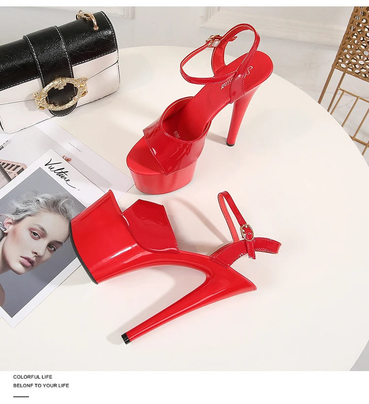 Elevate Your Style with Modern Platform High Heels – 6.7" Stiletto Sandals for Parties, Pole Dance & Summer Events (US 4–10.5)