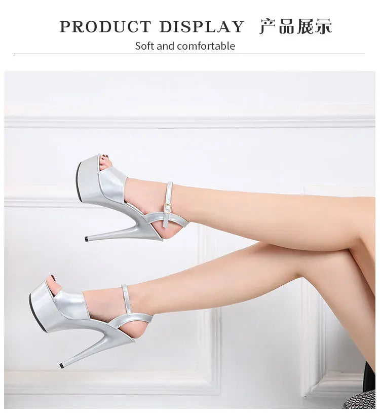 Elevate Your Style with Modern Platform High Heels – 6.7" Stiletto Sandals for Parties, Pole Dance & Summer Events (US 4–10.5)