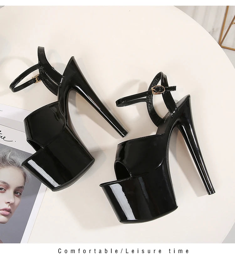 Elevate Your Style with Modern Platform High Heels – 6.7" Stiletto Sandals for Parties, Pole Dance & Summer Events (US 4–10.5)