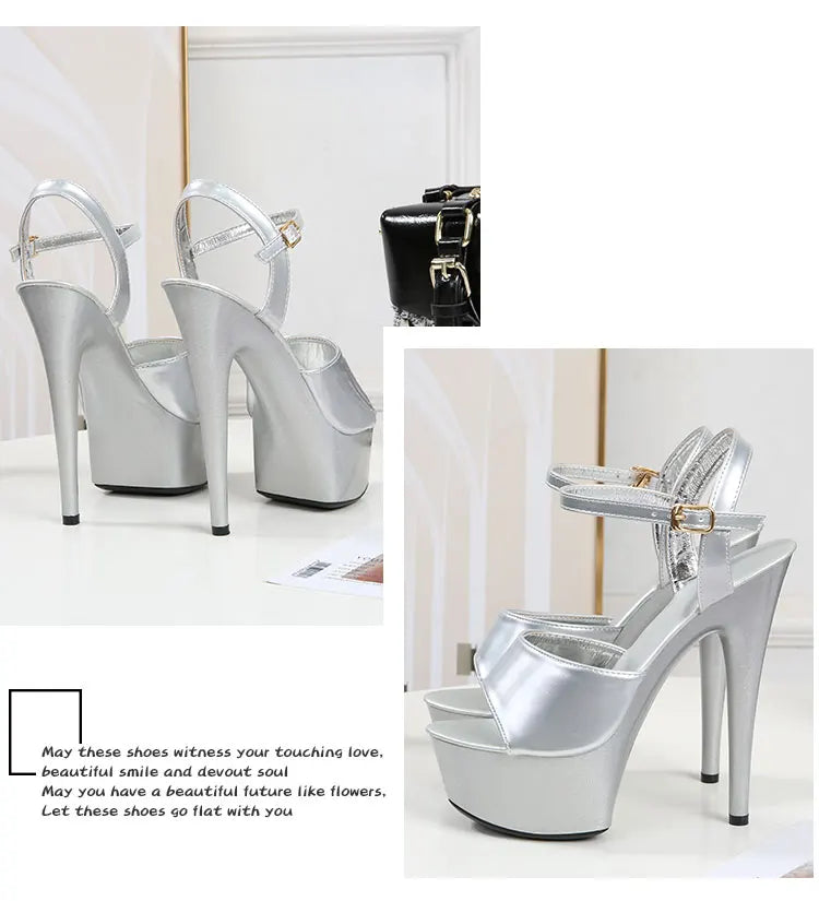 Elevate Your Style with Modern Platform High Heels – 6.7" Stiletto Sandals for Parties, Pole Dance & Summer Events (US 4–10.5)