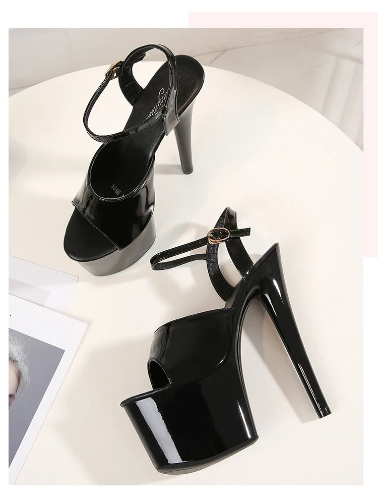 Elevate Your Style with Modern Platform High Heels – 6.7" Stiletto Sandals for Parties, Pole Dance & Summer Events (US 4–10.5)
