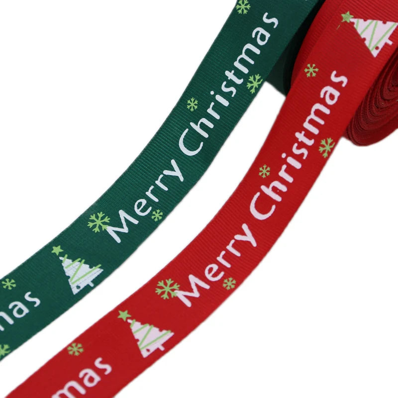 Merry Christmas Grosgrain Ribbon: Elevate Your Holiday Decor