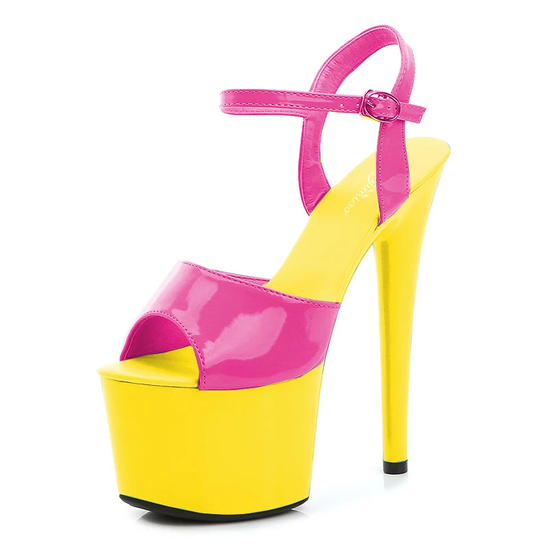Elevate Your Style with Modern Platform High Heels – 6.7" Stiletto Sandals for Parties, Pole Dance & Summer Events (US 4–10.5)