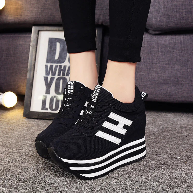 Spring’s Chic Hidden Wedge Sneakers - OLM Store
