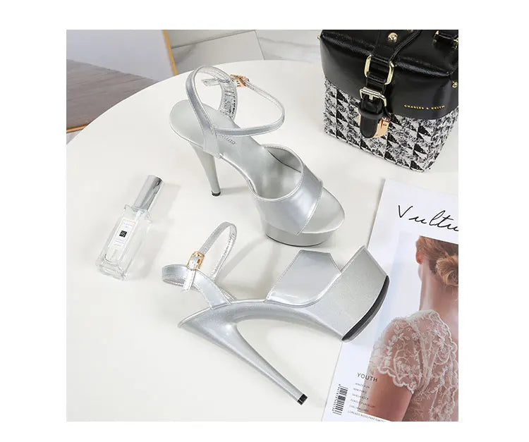 Elevate Your Style with Modern Platform High Heels – 6.7" Stiletto Sandals for Parties, Pole Dance & Summer Events (US 4–10.5)