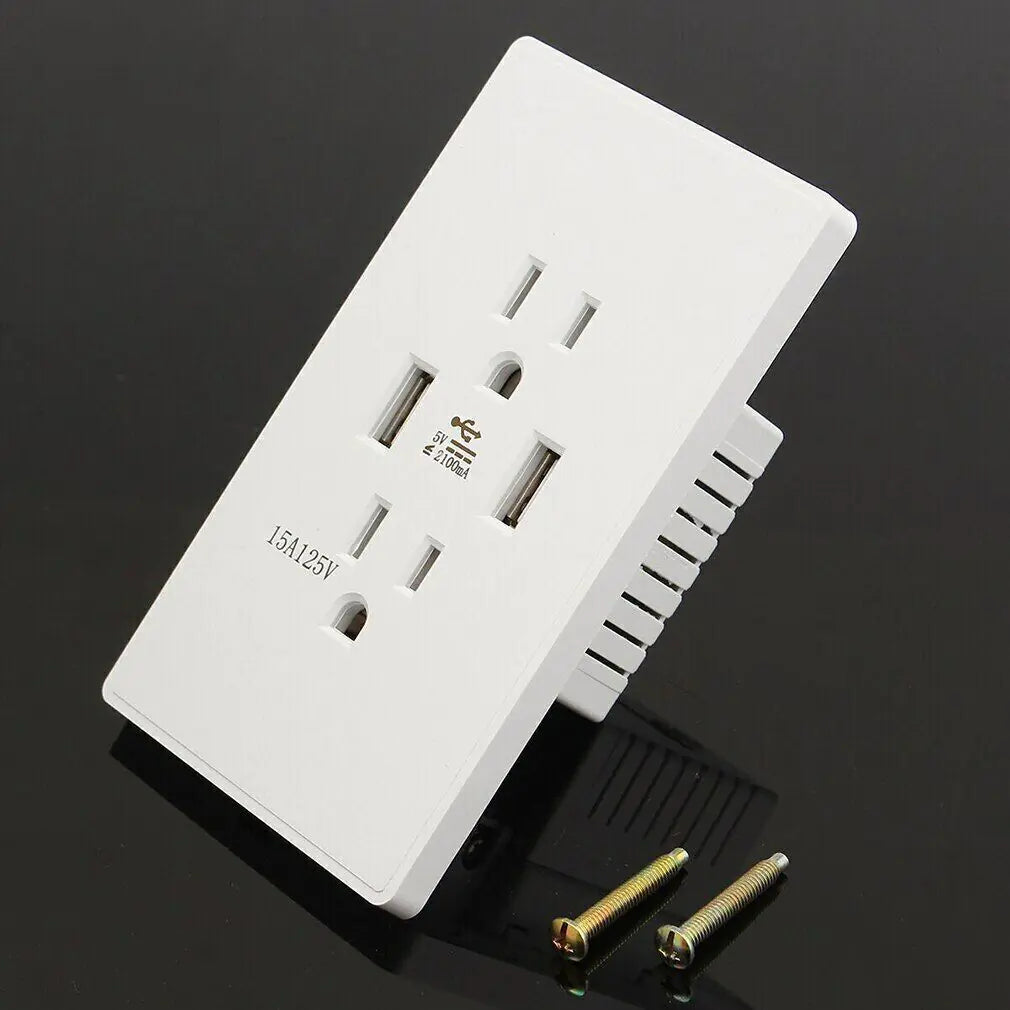 Dual USB Wall Outlet Charger - Upgrade Your Charging Experience