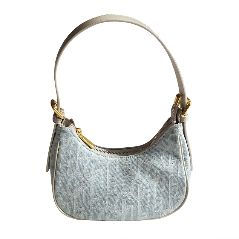 Leather Canvas Underarm Bag - OLM Store