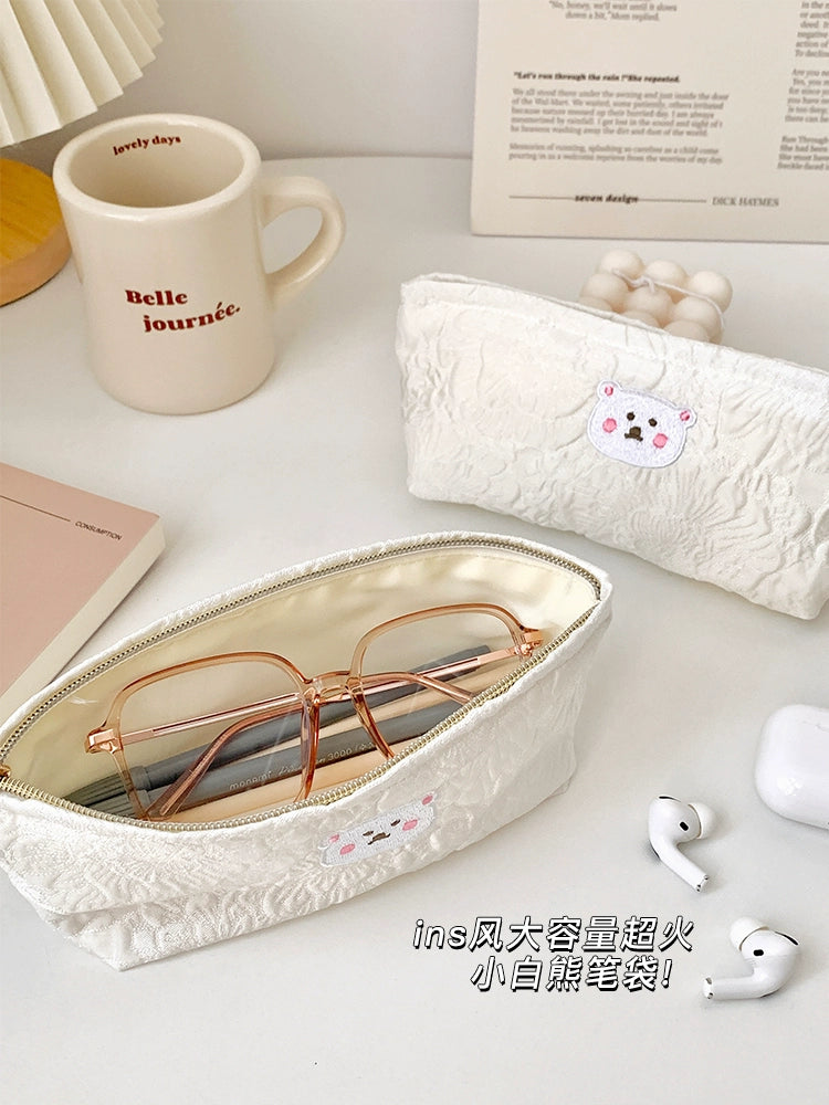 Little White Bear Pencil Case - OLM Store