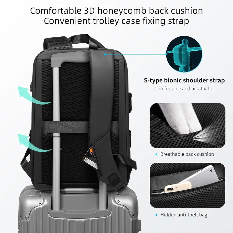 Secure Anti-theft Laptop Backpack for Stress-Free Travel