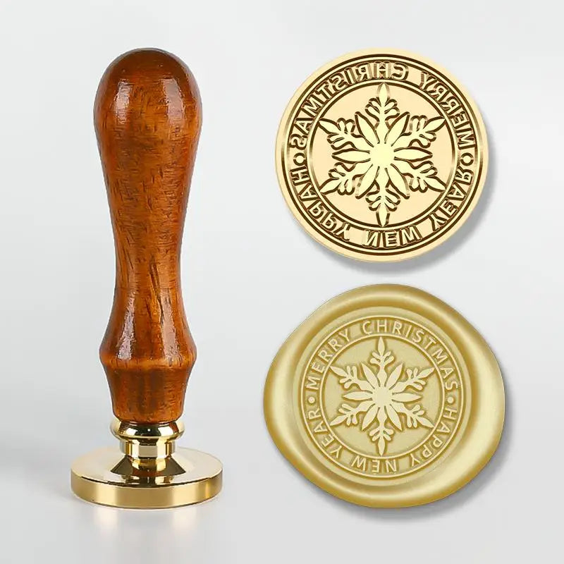 Christmas Wax Seal Stamps Head with Wooden Handle - OLM Store