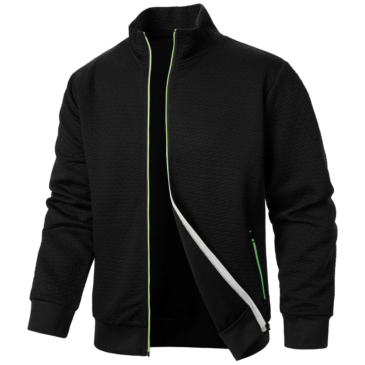 Elevate Your Style with Our Premium Men's Zipper Cardigan Jacket