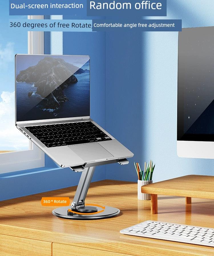Enhance Comfort & Productivity with Our Ergonomic Laptop Stand – 360-Degree Rotate Notebook Riser